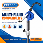 Pressol 13 055 Professional Rotary Drum Pump – 4.75 GPM, Fits 15–55 Gallon Drums
