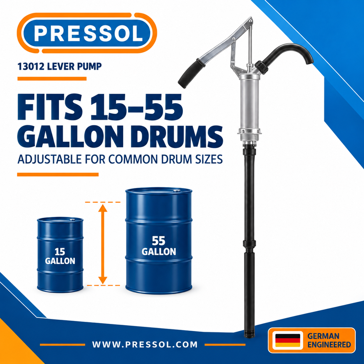 Pressol 13 012 Professional Lever-Action Drum Pump