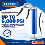 Pressol PRELIxx ONE Single-Hand Grease Gun – 14 oz., 6,000 PSI