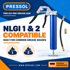 Pressol PRELIxx ONE Single-Hand Grease Gun – 14 oz., 6,000 PSI