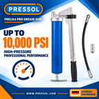 Pressol PRELIxx PRO Lever-Action Grease Gun – 10,000 PSI, 1/8-Inch NPT