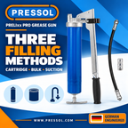Pressol PRELIxx PRO Lever-Action Grease Gun – 10,000 PSI, 1/8-Inch NPT