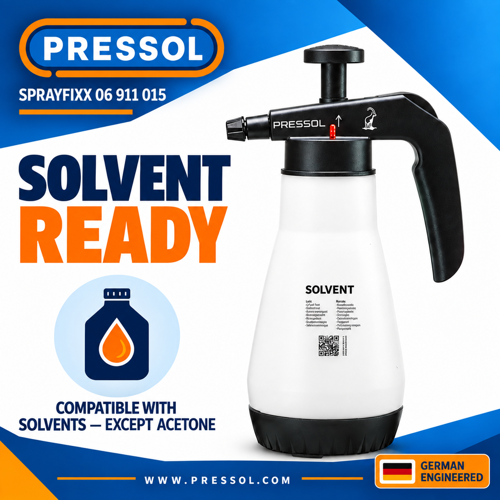 Pressol 06 911 015 SPRAYFIxx Professional Solvent Pressure Sprayer – 40.6 oz., FKM Seals