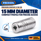 Pressol Precision Grease Coupler – 4-Jaw, 1/8-Inch FNPT – SKU 12 156 126