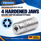 Pressol Precision Grease Coupler – 4-Jaw, 1/8-Inch FNPT – SKU 12 156 126