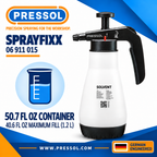 Pressol 06 911 015 SPRAYFIxx Professional Solvent Pressure Sprayer – 40.6 oz., FKM Seals