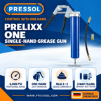 Pressol PRELIxx ONE Single-Hand Grease Gun – 14 oz., 6,000 PSI