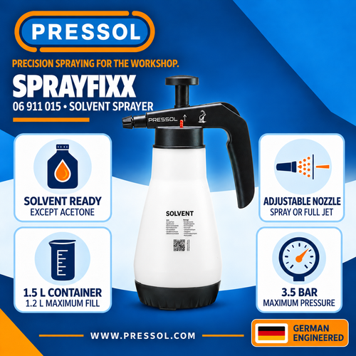 Pressol 06 911 015 SPRAYFIxx Professional Solvent Pressure Sprayer – 40.6 oz., FKM Seals