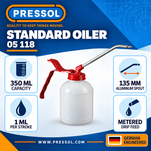 Pressol 05 118 Precision Oiler with Rigid Aluminum Spout – 12 fl oz