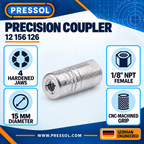 Pressol Precision Grease Coupler – 4-Jaw, 1/8-Inch FNPT – SKU 12 156 126