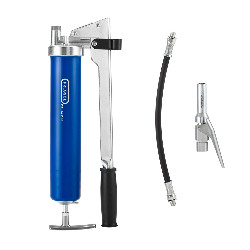 Pressol PRELIxx PRO Grease Gun + P13 Locking Coupler Bundle – 10,000 PSI